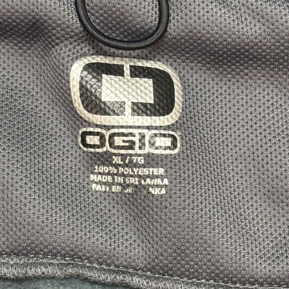 OGIO UPS Racing Jacket Mens XL Full Zip Fleece Lined Gray Black - Picture 2 of 8